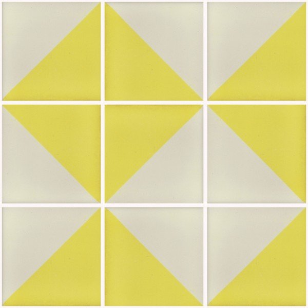 Mexican Talavera Tiles Yellow Light and White